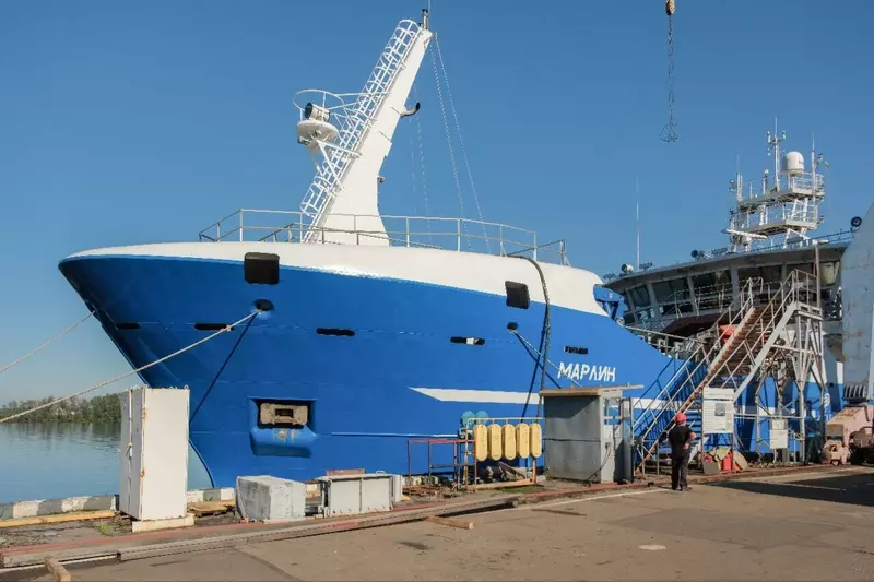 Изображение №1 для поста «Судостроение и судоходство : Марлин вышел на испытания новейший российский ярусолов готовится к промыслу»