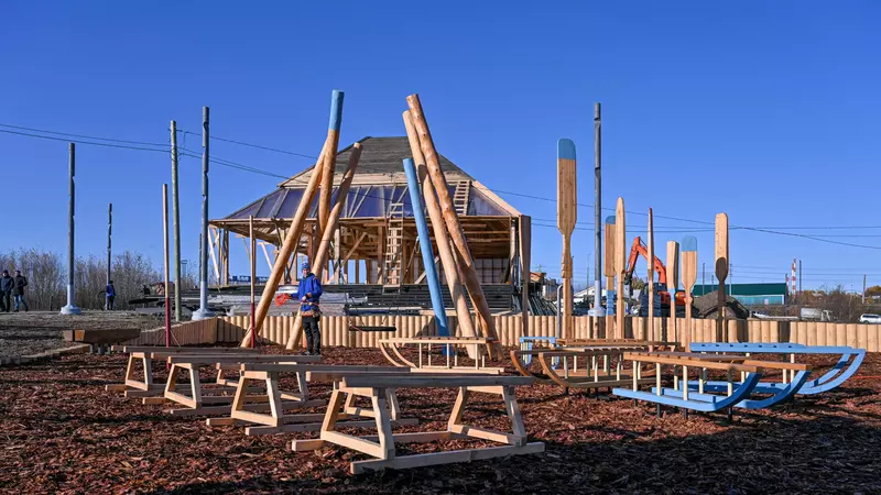 Фото #4 для новости «благоустройство: Уникальный этнографический комплекс открылся на Ямале»