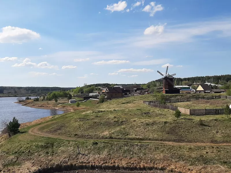 Ветряная мельница-шатровка, 1916 г. (фото автора)