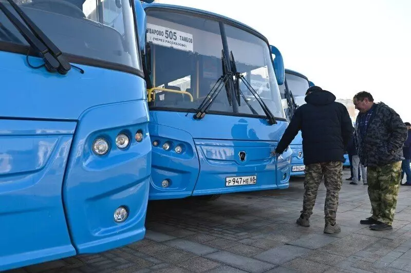 11 новых автобусов поступили в муниципальные округа Тамбовской области