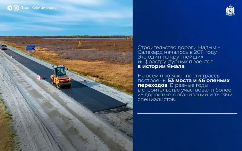 Фото №5 для «Трассу Надым Салехард полностью заасфальтировали»
