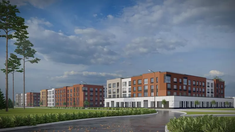 Дизайн-макет микрорайона "Б" в Ноябрьске