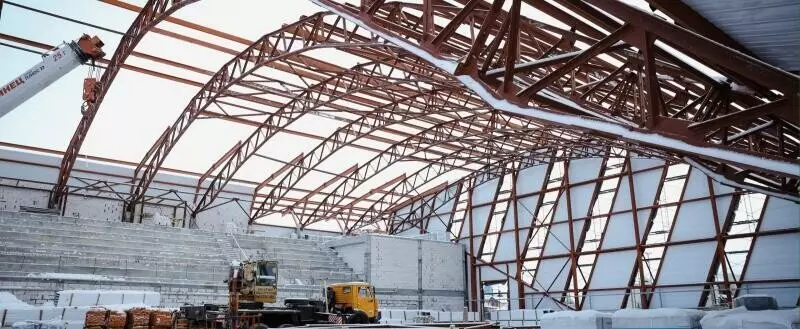 Строительство ледового дворца