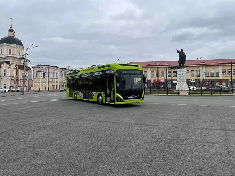 Электробус Генерал начал тестовую работу в Томске