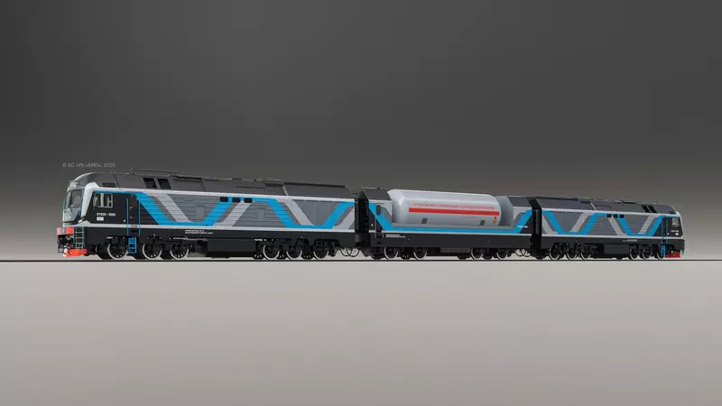 Изображение №1 для поста «Транспорт: Трехсекционный гибрид в России строят газодизельный тепловоз мощностью 3300 кВт»