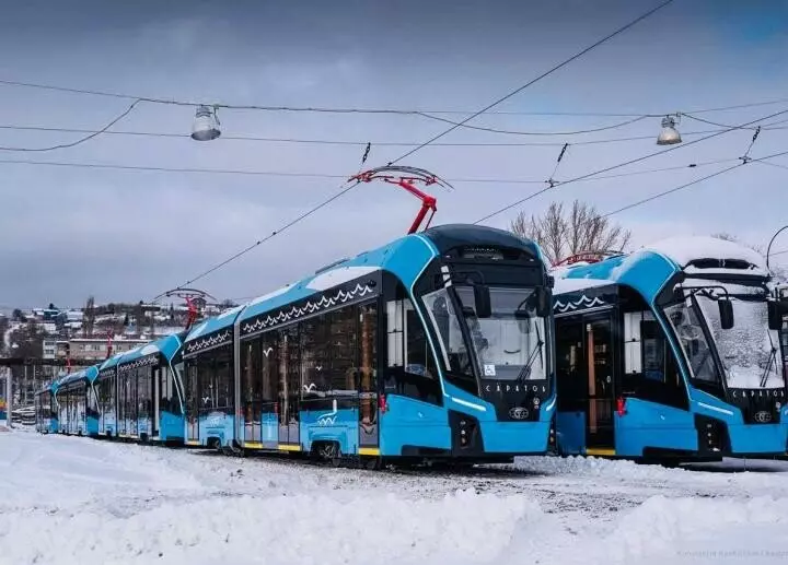 В Саратов прибыли все 20 трамваев марки Богатырь М