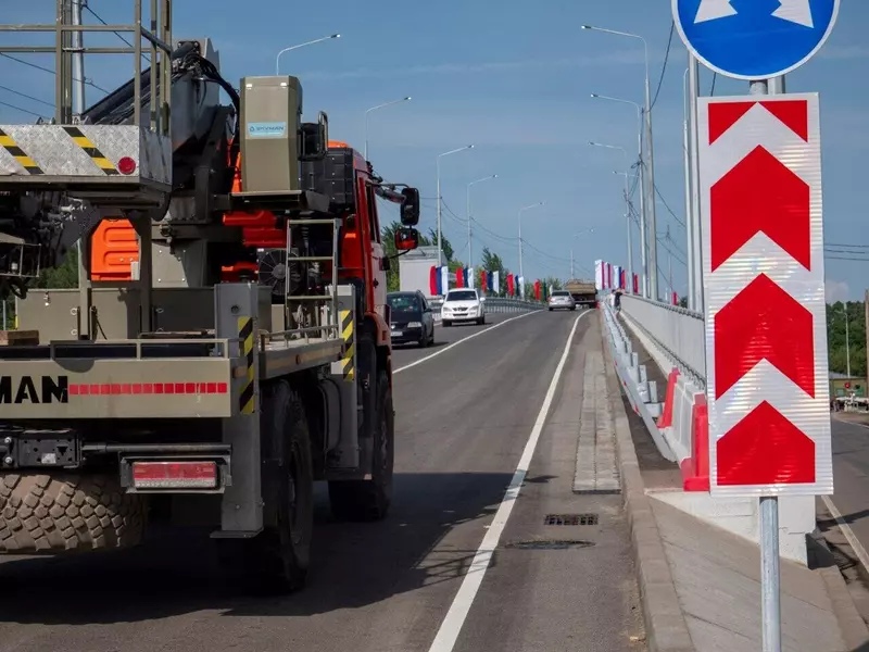 Иллюстрация #3 для публикации «дорожное строительство: Открыто движение по новому путепроводу в Тульской области»