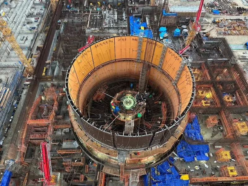 На втором блоке АЭС Эль Дабаа Египет завершили монтаж второго яруса внутренней защитной оболочки