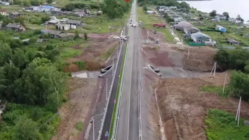 Открыт мост через реку Половинка в Николаевском районе Хабаровского края