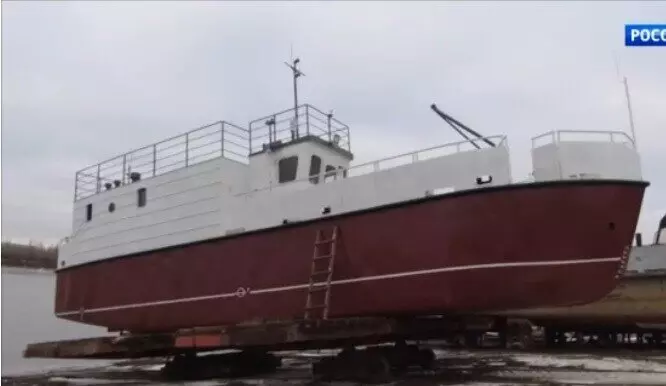 Иллюстрация №1 для статьи «Судостроение и судоходство : На СЗ Тюменьсудокомплект спущено на воду почтовое судно»