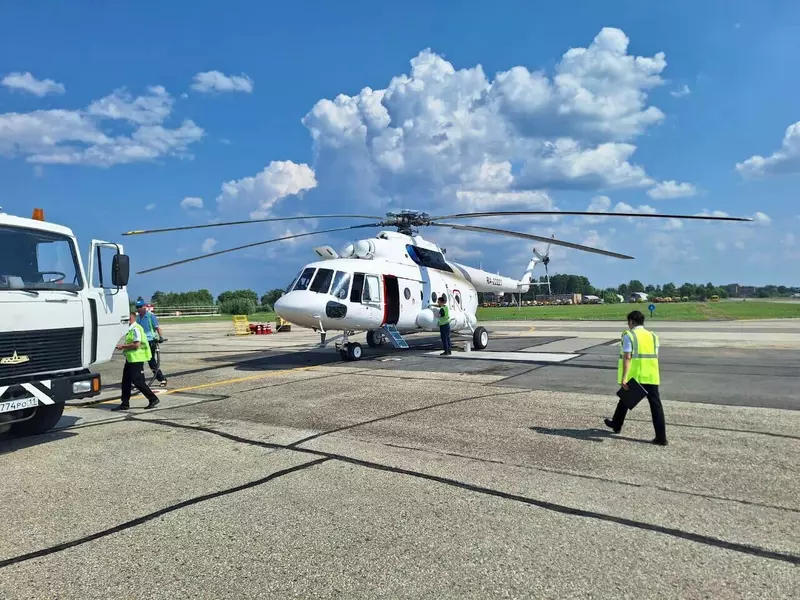 Нарьян Марский авиаотряд получил новый вертолёт МИ 8МТВ1