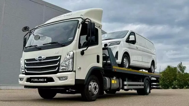 Сдвижной эвакуатор Смартэко на базе шасси Forland 8