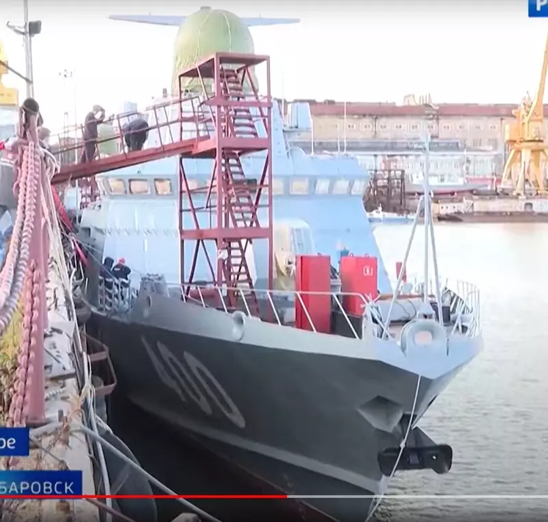 Фото №4 для статьи «малый ракетный корабль: МРК Ржев и Удомля проекта 22800 у достроечной стенки Амурского СЗ»