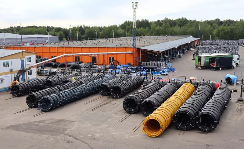 Готовая продукция на площадке Климовского трубного завода