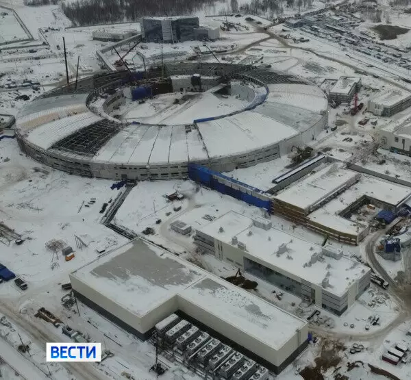 Ход строительства ускорителя СКИФ под Новосибирском