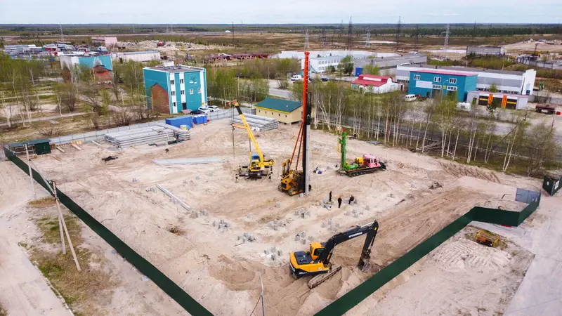 Строительство центра единоборств в Надыме