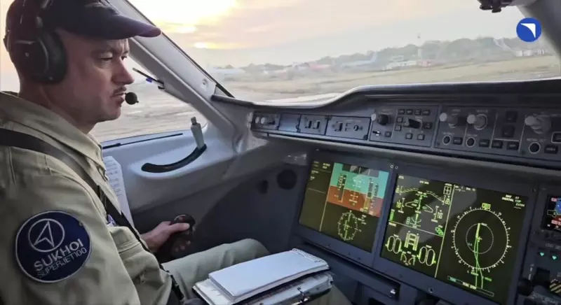 В Жуковском испытали реверс тяги на новом отечественном лайнере 100