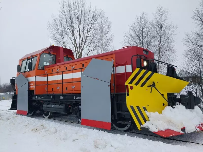 Отгрузка тепловоза снегоочистителя ТГМ40 С