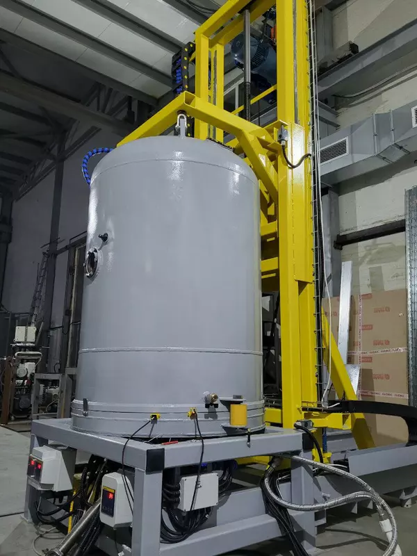 Установка ионного азотирования ИОН-50 дооборудованная подъемным механизмом