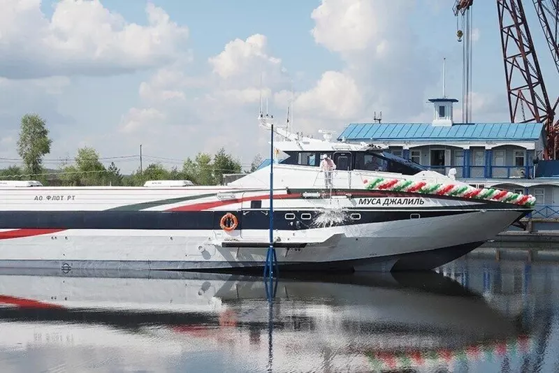 На Зеленодольском заводе состоялся спуск на воду СПК Муса Джалиль