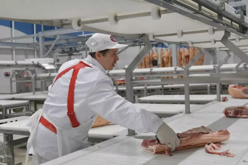 Фото #1 для статьи «Новые и модернизированные предприятия агропрома: Производственный корпус завода колбасных изделий запущен в Омске»