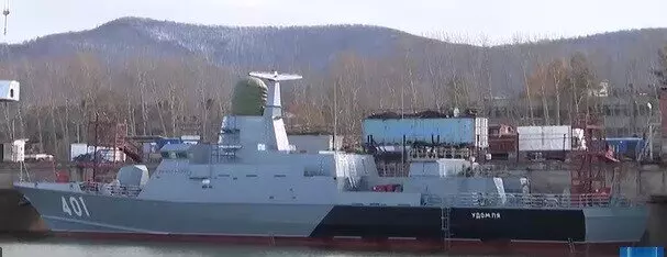 Иллюстрация #2 для поста «Амурский судостроительный завод: МРК Ржев и Удомля проекта 22800 у достроечной стенки Амурского СЗ»