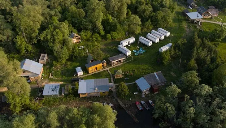 Станция "Кайбасово" ТГУ в пойме Оби