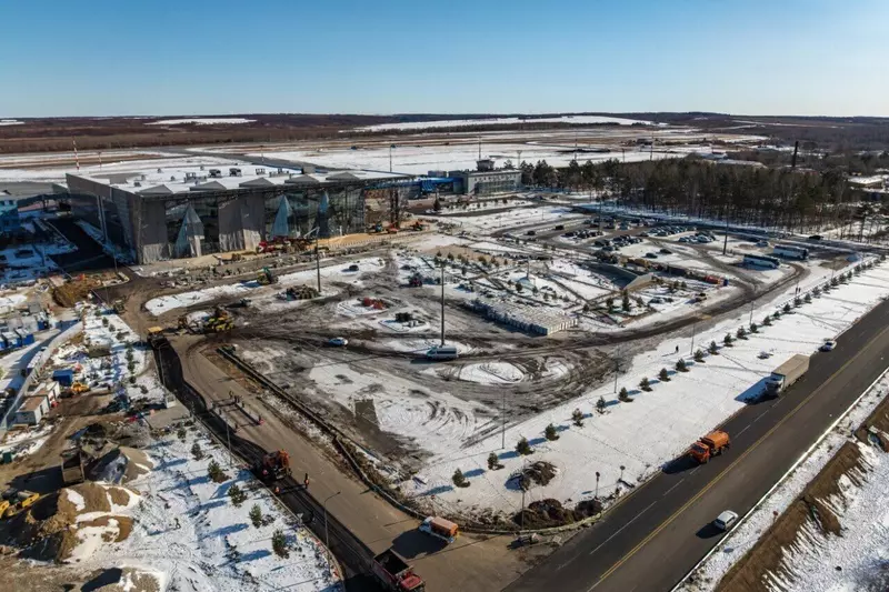 Картинка №5 для «Ход строительства нового терминала аэропорта Благовещенска»