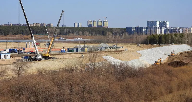 Стройплощадка кампуса в Тюмени