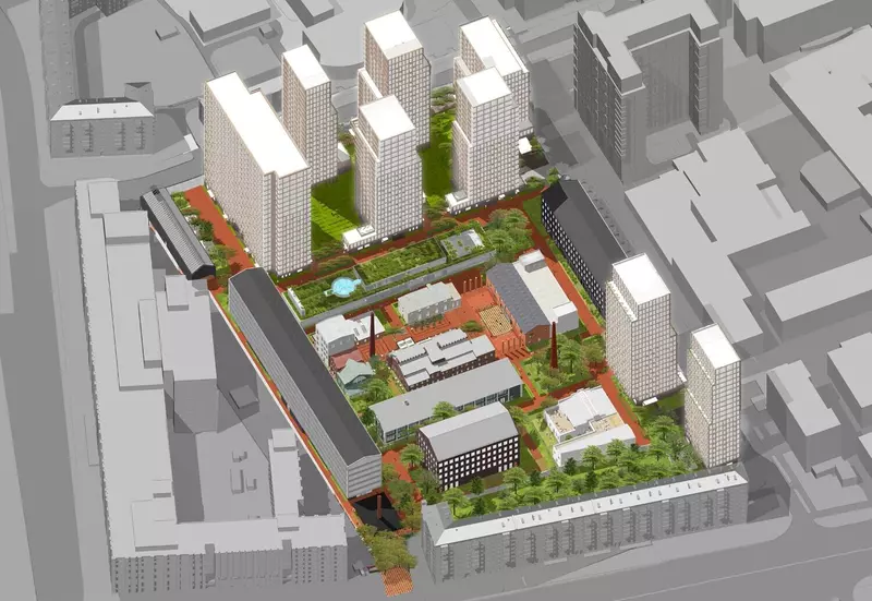Иллюстрация 4 для новости «архитектура: Новый городской и жилой квартал на месте заброшенного района»