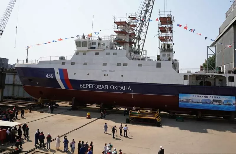 На СЗ Алмаз спущен на воду пограничный корабль Уфа проекта 22120