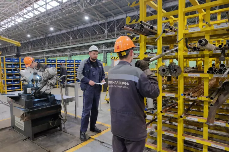 Северная верфь улучшила производственный процесс на одном из своих технологических участков