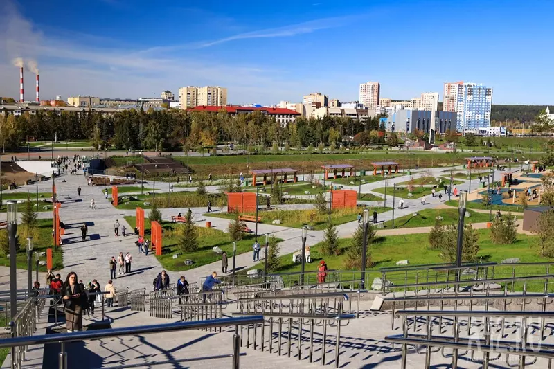 Изображение 4 для статьи «мост: В Кемерове открыли новый парк с пешеходным мостом и памятником Невскому»