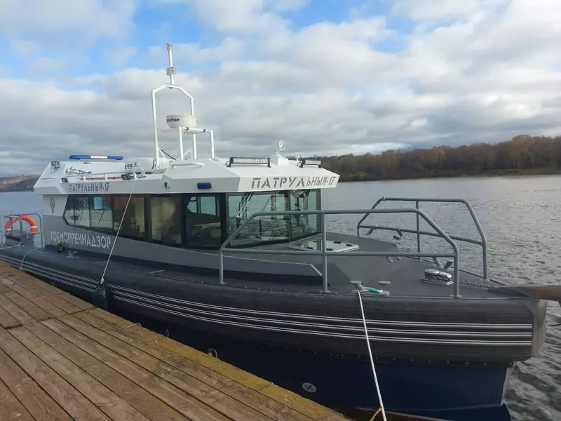 Спущен на воду новый патрульный катер Патрульный 17