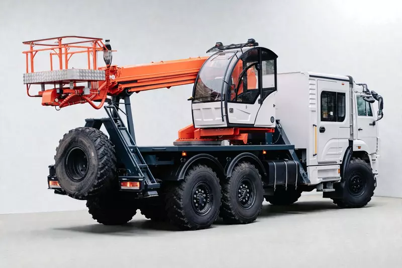 Изображение №1 для поста «Транспорт: Компания Мега Драйв представила новый автогидроподъёмник 22»