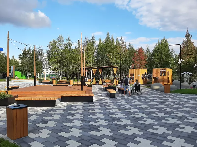 Сквер городского дома культуры (фото автора)