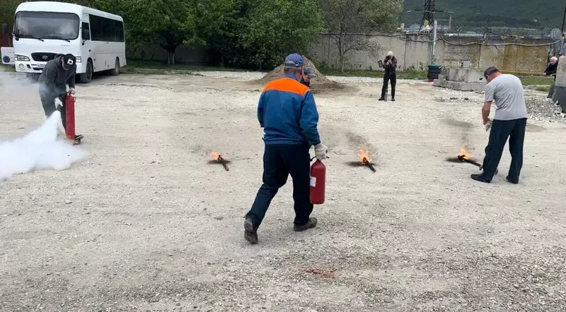 Обучение способам пожаротушения