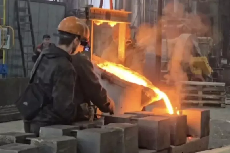 В парке Машзавод в Чебоксарах открыли новую линию по производству чугунного литья