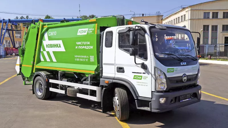 Новый мусоровоз на шасси Валдай 12 представил Завод КДМ