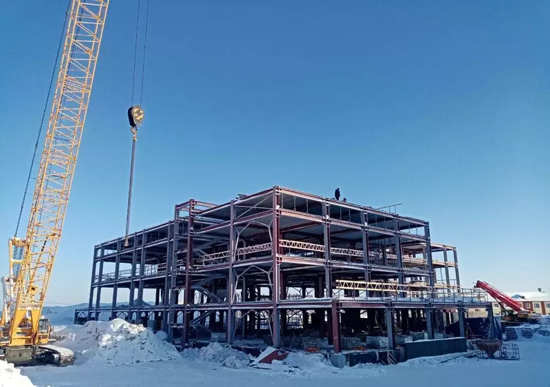 Строительство поликлиники в Коротчаево