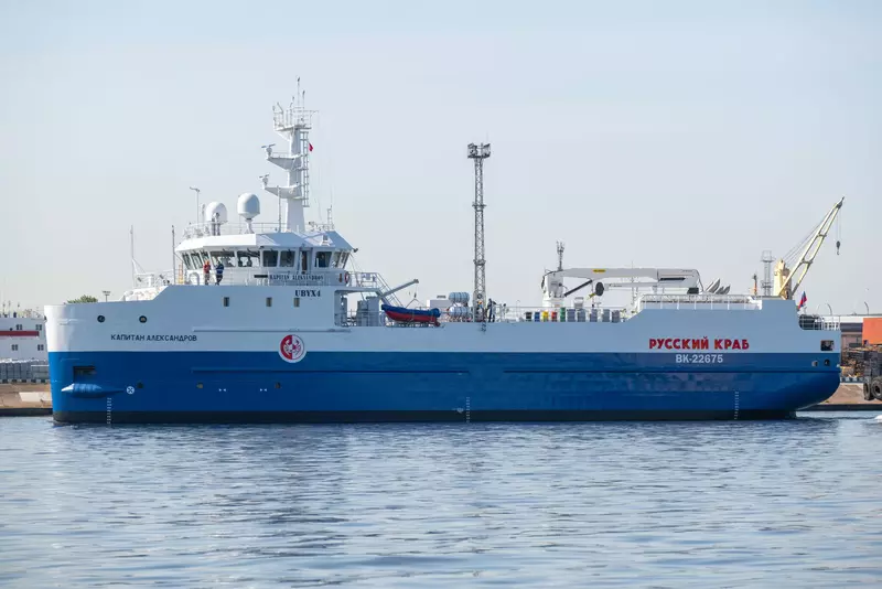 Новый краболов Капитан Александров вышел в первый промысловый рейс