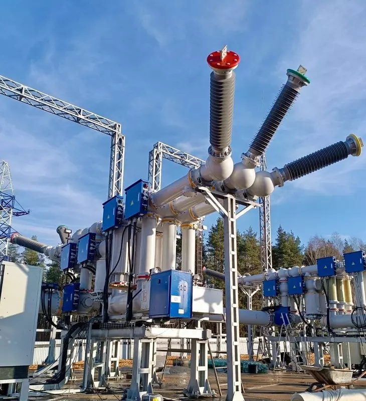 КРУЭ 110 кВ с оптическими трансформаторами тока на ПС 110 кВ Доброград