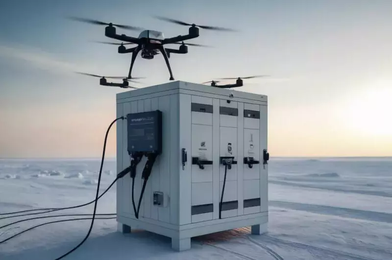 Компания Русдронопорт создала зарядную станцию для дронов работающую в пустынях и тундре