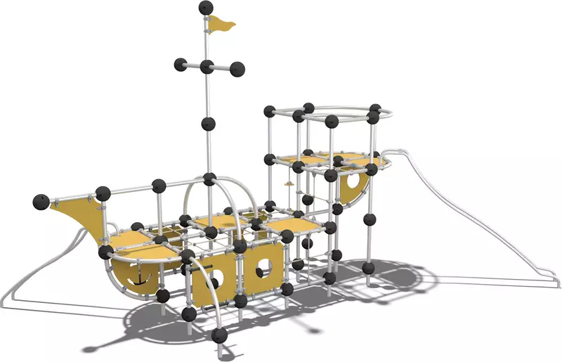Детский городок Корабль предназначен для детей и подростков