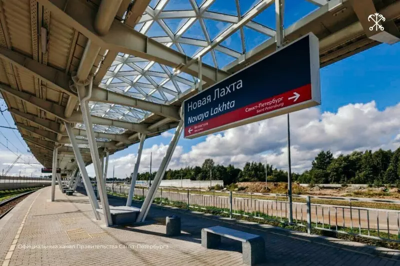 Железнодорожная станция Новая Лахта начала работать в Петербурге