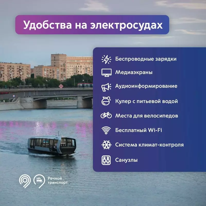 В Москве завершились испытания электросудов для первого маршрута