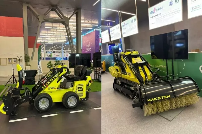 В Новосибирске на Технопроме представили первый серийный электропогрузчик