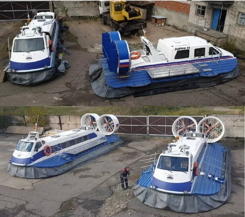 Изображение №1 для «Судостроение и судоходство : Три судна на воздушной подушке построенные на судоверфи ПАРМА отправились к своим заказчикам»