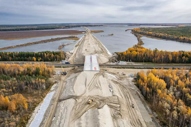 Иллюстрация #26 для новости «Строительство второго моста через реку Обь в Сургуте итоги летнего сезона 2024 года»