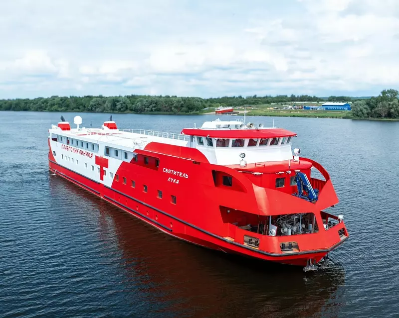 Фото №2 для «Югра: Медицинский теплоход Святитель Лука отправился из Коломны в Югру»
